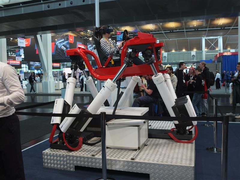 Simulator von Van Halteren mit Komponenten von Bosch Rexroth.  (Bild: Ute Drescher/VCG)