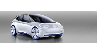 Auf der Plattform der Studie I.D. soll ab 2020 das erste als E-Auto konzipierte Fahrzeug von Volkswagen in Serie gehen. (Volkswagen)
