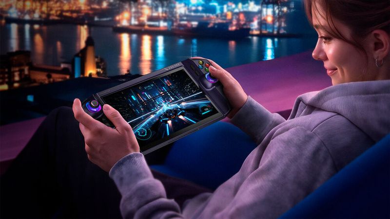 Der DualPlay Mini ist bisher nur ein Projekt. Der 8-Zoll-Gaming-Handheld ... (Bild: Acer)