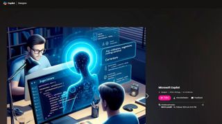 Mit dem Designer können Anwender kostenlos die KI-Bilder bearbeiten, die zuvor mit Copilot erstellt wurden. (Bild: Joos - Microsoft)