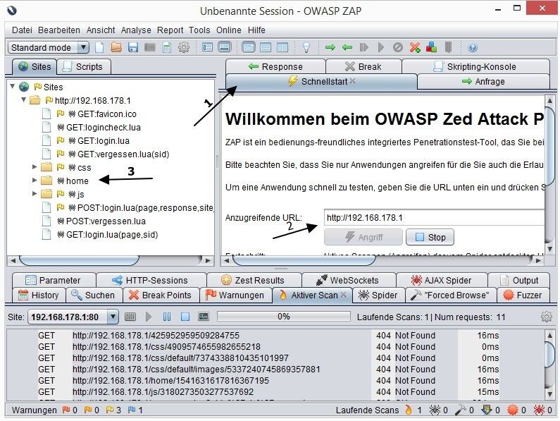 Abbildung 2: Mit Zed Attack Proxy testen Administratoren Webanwendungen und Netzwerk auf Sicherheitslücken. (Joos)