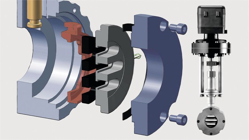 The high control quality of sliding gate valves forms the basis for control circuits with very short reaction times. This proves to be the key factor in steam savings of up to 30 %. (Pictures: Schubert & Salzer)