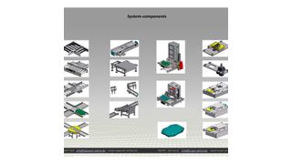 Komponenten des Logomat-Transportsystems. (Krups)