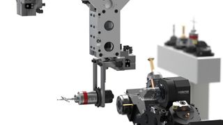 Ein Roboter-Greifer führt einen Werkzeugwechsel über den Sauter SolidPro aus.  (Bild: Sauter Feinmechanik)