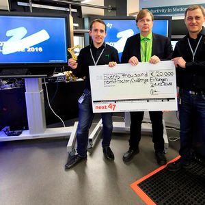 Glatter Durchmarsch: Mit der roboterbasierten Leiterplattenbestückungslösung pi4_place_THT zog die pi4_robotics GmbH bei der next47 Challenge lässig am Wettbewerb vorbei.(Bild:  pi4_robotics)