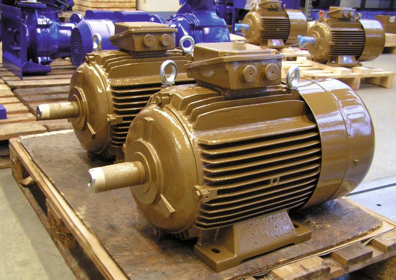 Bild 5: Der neue Sparmotor Suprem E, dessen Produktion Ende März im KSB-Werk in Halle an der Saale angelaufen ist. (Bild: KSB)