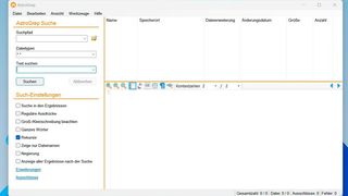AstroGrep bietet eine übersichtliche grafische Oberfläche. (Bild: Joos (Screenshot))