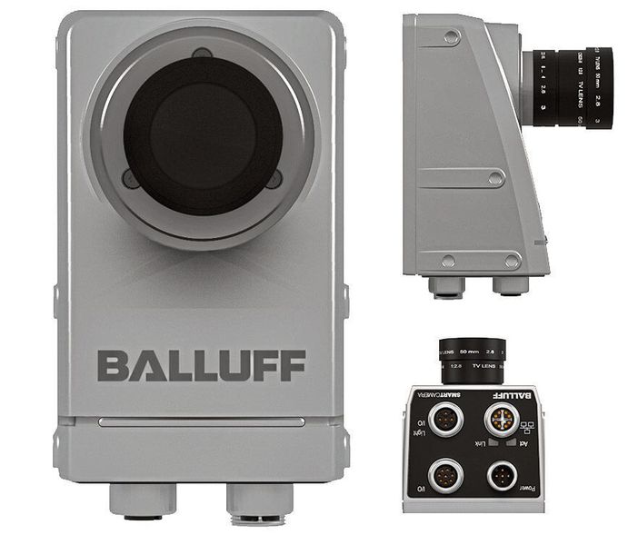 SmartCamera von Balluff lesen nicht nur Maschinencodes, Text oder Seriennummern, sie erkennt ebenfalls Lage, Beschaffenheit und Detailausprägung von Bauteilen. (Balluff)