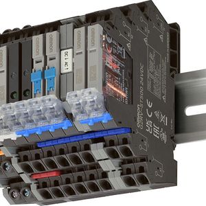 Das neue 6-Millimeter-Industrierelais G2RV-ST von Omron punktet mit längerer Lebensdauer und Plus an Zuverlässigkeit in industriellen Anwendungen.(Bild:  Omron)