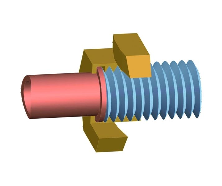 Bild 4: Die Ausführung als Überwurfmutter ermöglicht es, Rohre mit Stutzen zu verschrauben.  Bilder: Twin-Nut (Archiv: Vogel Business Media)