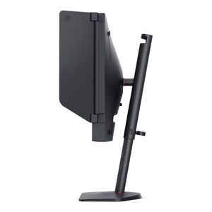Die kugelgelagerte Höhenverstellung des Monitors bietet eine Skala für eine exakte Einstellung. (Bild:  Benq)