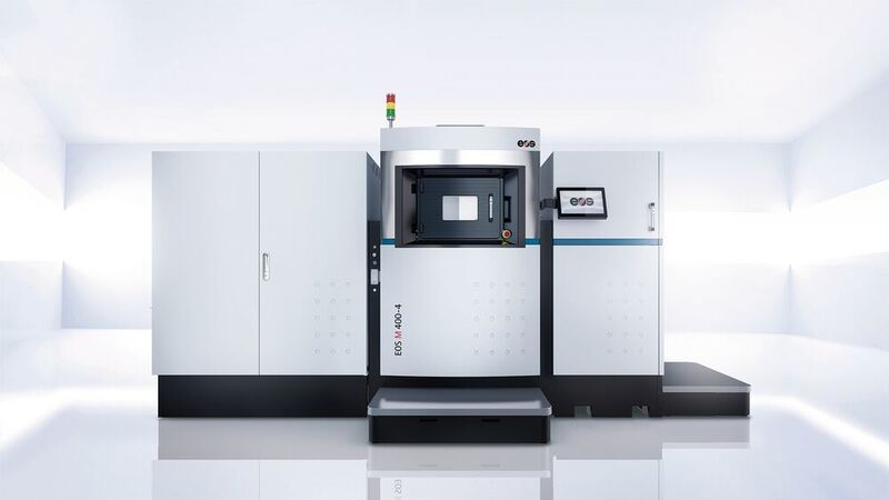EOS M 400-4: Productive and economical: Production system with four lasers for the additive production of high-quality metal parts (EOS GmbH)