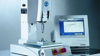 Ultraschweißmaschine der Baureihe Medialog in 35 kHz-Ausführung  (Bild: Herrmann)
