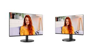 Die vier Modelle der B3-Serie von AOC lösen alle mit Full-HD auf. Der sehr schmale Rahmen um die Panels ist ein Pluspunkt bei Multi-Monitor-Setups.  (Bild: AOC)