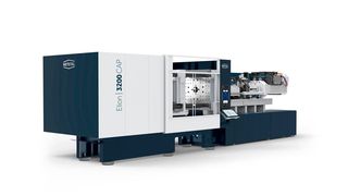The all-electric Elion 3200 CAP produces 72 HDPE beverage closures in a cycle time of 1.8 seconds. (Source: Netstal)