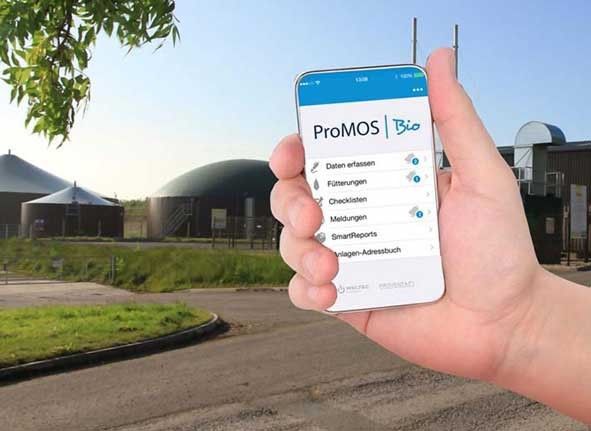 An app for bio: The new Promos Bio Software shall open new possibilities for Biogas Plants (Picture: Weltec Biopower)