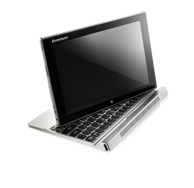 Unterwegs ein Tablet, zuhause dank ansteckbarer Tastatur im Handumdrehen ein vollwertiges Windows-8.1-Notebook: Die beiden Modelle Flex sind nun auch mit größerer Bildschirmdiagonal verfügbar. (Bild: Lenovo)
