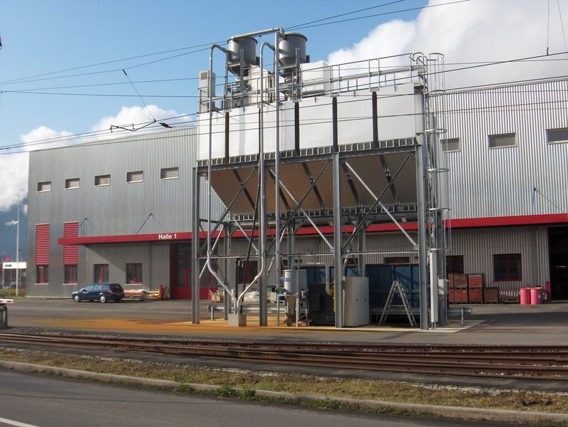 … müssen auch ordnungsgemäß beseitigt werden: Späneentsorgung bei Berghoff in der Schweiz. (Berghoff)