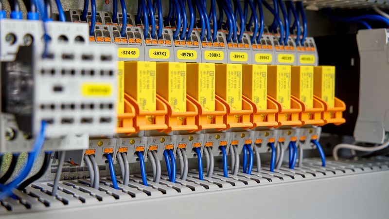 Die zwangsgeführten Koppelrelais von Phoenix Contact sind unter anderem in den Schaltschränken von BHKW verbaut.(Bild:  Phoenix Contact)