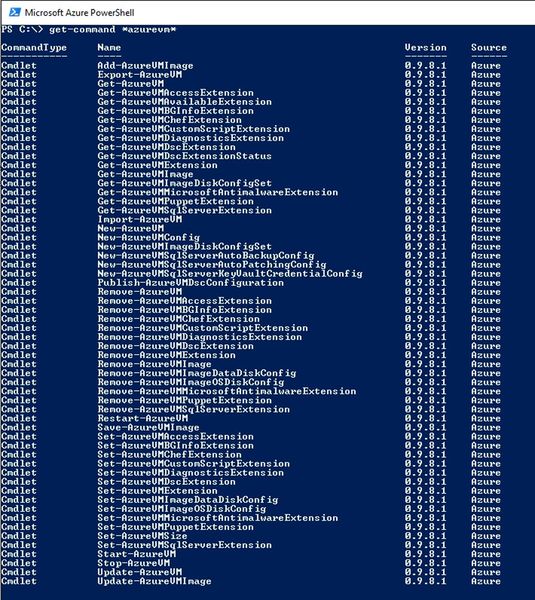 Wer sich die Azure-PowerShell-Erweiterung installiert, kann seine VMs auch lokal mit der PowerShell verwalten. Das hat den Vorteil, dass Administratoren nicht immer auf die Weboberfläche zugreifen müssen. Die Erweiterung dazu stellt Microsoft kostenlos zur Verfügung. (Bild: Microsoft)