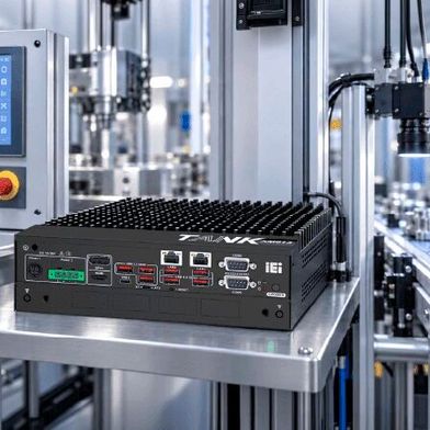 Auf der Computex 2026 demonstrierte IEI ein Edge-AI-System, das Robotersteuerung, lokale Datenverarbeitung und visuelle Überwachung auf einer industriellen Plattform verbindet. (Bild: IEI)