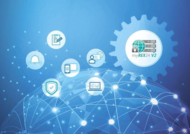 Das IoT-Portal myREX24 dient als Vermittlungszentrale für die VPN-Kommunikation zwischen Bediener und Anlage. (Helmholz)