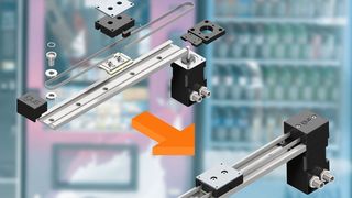 Vom Einzelteil bis zum System: Für ein schnelles Automatisieren in engsten Bauräumen hat Igus jetzt mit seinen Kunststoffkomponenten die kompakte und schmierfreie Zahnriemenachse Drylin ZLN entwickelt.  (Igus)