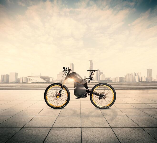 Fahrrad meets Motorrad: Das Pike vermischt die Idee beider Konzepte zu einem „SUV-E-Bike“, das dynamisch wie ein Fahrrad und kraftvoll wie ein Motorrad sein soll. (NSK Deutschland)