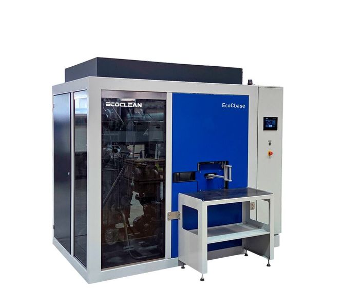 The EcoCbase was developed in S and M versions to provide a cost-effective way to begin using non-halogenated hydrocarbons and modified alcohols for powerful, economical, and reliable cleaning when cleaning volumes are low. (Source: Ecoclean)
