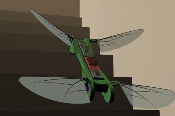 Die Dragonfly eignet sich auch zur Überwachung von Gebäuden, z.B. im Treppenhaus (Bild: TechJect)