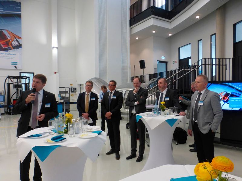 In Bretten wurden Anfang März die neu- und umgebauten Räulmlichkeiten der zum 1. März 2018 neugegründete Atlas Copco IAS GmbH eingeweiht. (Finus / Vogel)