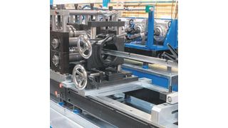 Auf der Euroblech zu sehen: Eine Rollformanlage vom TYP M40-16/330 von Jensen. Bild: Jensen (Archiv: Vogel Business Media)