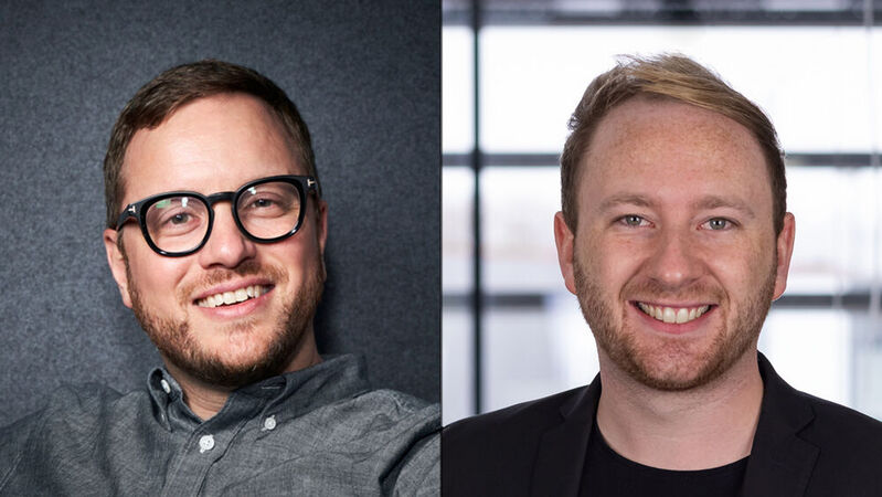 Kroschke-Chef Philipp Kroschke (li.) und Faaren-CEO Daniel Garnitz (re.).