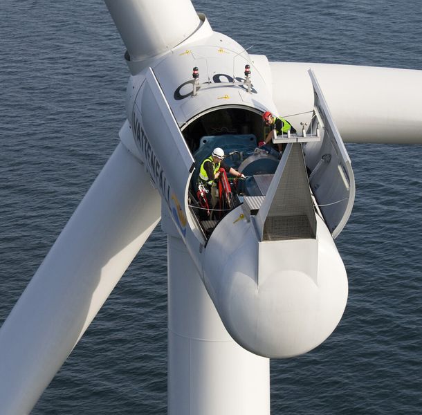 ... einer Offshore-Windturbine. (Bild: Siemens)
