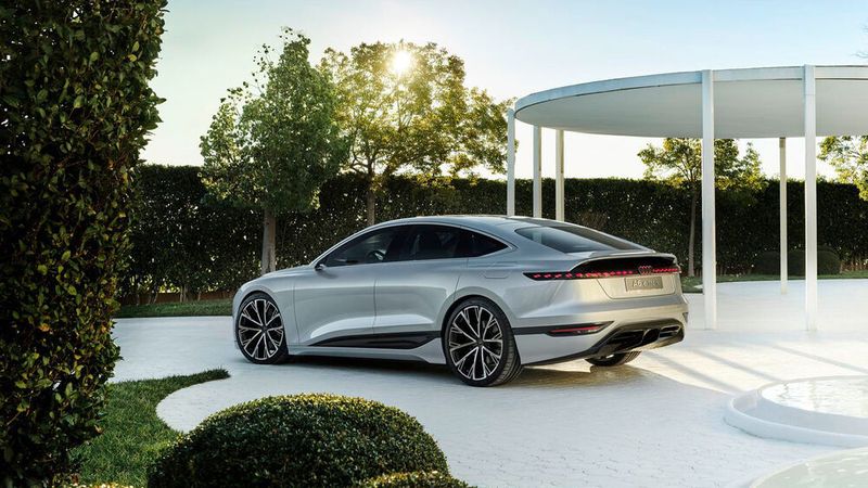 Der A6 E-Tron concept basiert auf der Technik-Plattform PPE. (Bild: Audi)