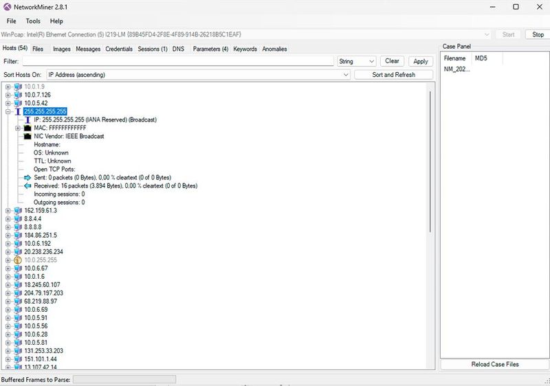 NetworkMiner liefert schnell Ergebnisse zu Geräten im Netzwerk. (Bild: Joos - Netresec)