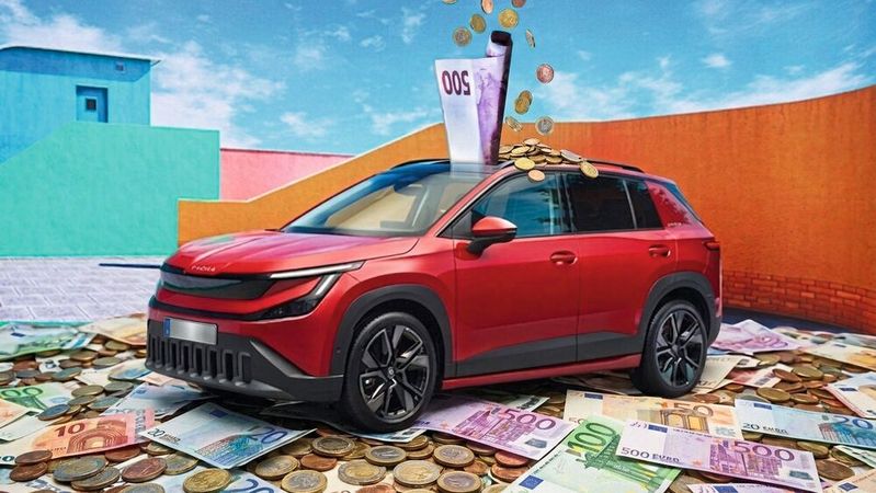 Die staatlich Förderung von Elektroautos kommt bislang in der Breite der Bevölkerung an. Fast die Hälfte der bislang ausbezahlten Gelder ging an Haushalte mit niedrigem Einkommen.(Bild:  Gemini / Vorlage: Skoda / KI-generiert)