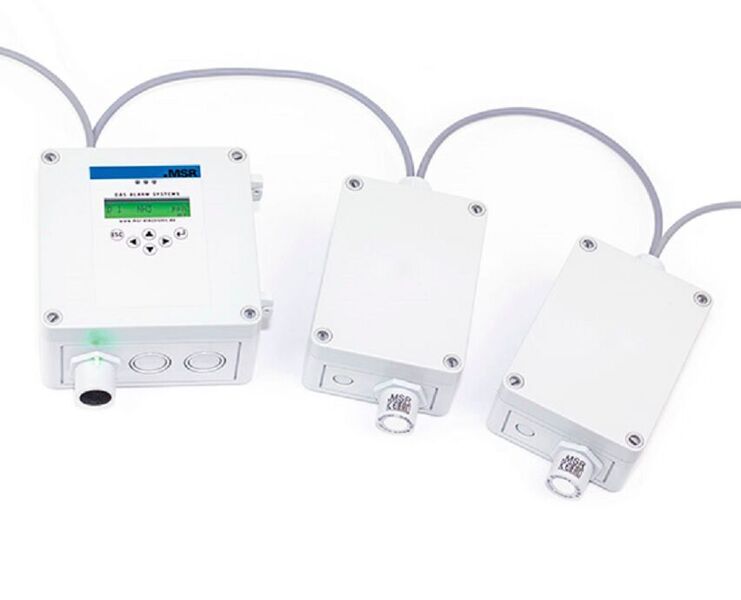 The new Compact controller from MSR-Electronic is designed for connections of up to 10 gas sensors via its own field bus and is used to warn against different gases. (MSR-Electronic)