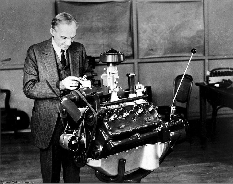 Der V8-Motor von Ford war und ist in den USA immer noch beliebt. (Bild: Ford)