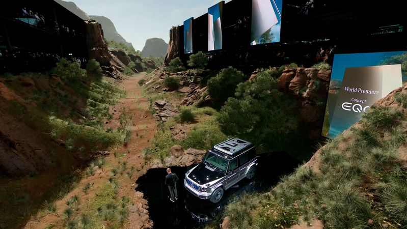 Der Erlebnisfaktor stand für Mercedes-Benz auf der IAA 2021 an erster Stelle.
