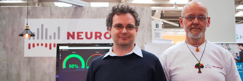 Die Gründer von Neuron soundware: Pavel Konečný and Pavel Klinger(Bild:  Lisa Marie Waschbusch)