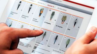 Eine Neuheit innerhalb des LWL-Kabelkonfigurators ist die Option, Steckverbinder visuell auswählen zu können. (TDE)