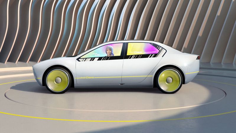 Bald lässt sich die Farbe der Räder womöglich auf Wunsch ändern – wie bei der BMW-Studie i Vision Dee. (Bild:  BMW)