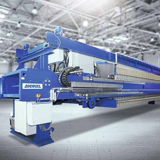 Andritz-Seitenholm-Filterpresse ME 2000 für Eisenerzkonzentrate(Bild:  Andritz)