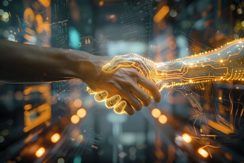 Le futur de l'industrie semble résider dans une collaboration entre l'expertise de l'Humain et la puissance de l'intelligence artificielle. (Source : Banstanks – stock.adobe.com)