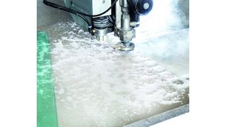 Schneiden mit dem Hochdruck-Wasserstrahl. (Knuth)