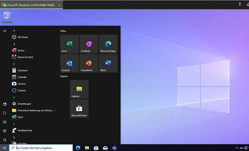 Desktop von Windows 365. (Joos)