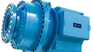 Durch die Vereinigung von Windkraftanlagen-Getriebe und -Generator wird weniger Bauraum benötigt und die Wartung vereinfacht. Bild: Winergy (Archiv: Vogel Business Media)