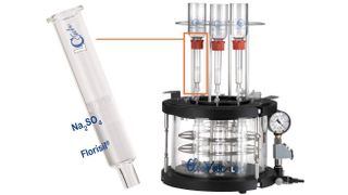 Probenvorbereitung: Das Vakuum Manifold EluVac kann bis zu zehn Proben parallel bearbeiten.  (Bild: LCTech)