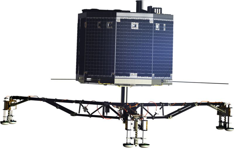 Der Lander Philae hat jetzt erfolgreich aufgesetzt. (Bild: ESA)